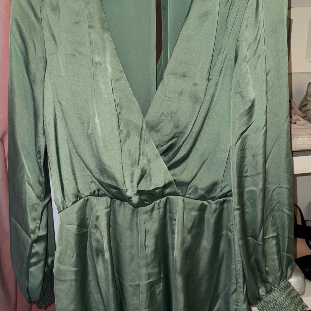 Elegant Green romper size small